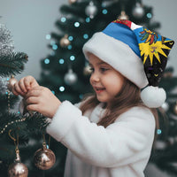 Antigua and Barbuda Christmas Santa Hat with Santa Sailboat Island Flag and Tropical Gift Design - Wonder Print Shop