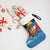 Antigua and Barbuda Christmas Stocking with Santa Sailboat Island Flag and Tropical Gift Design - Wonder Print Shop