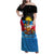 Antigua and Barbuda Christmas Family Matching Off Shoulder Maxi Dress and Hawaiian Shirt with Santa Sailboat Island Flag and Tropical Gift Design - Wonder Print Shop