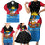 Antigua and Barbuda Christmas Family Matching Short Sleeve Bodycon Dress and Hawaiian Shirt with Santa Sailboat Island Flag and Tropical Gift Design - Wonder Print Shop