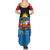 Antigua and Barbuda Christmas Family Matching Summer Maxi Dress and Hawaiian Shirt with Santa Sailboat Island Flag and Tropical Gift Design - Wonder Print Shop