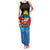 Antigua and Barbuda Christmas Family Matching Tank Maxi Dress and Hawaiian Shirt with Santa Sailboat Island Flag and Tropical Gift Design - Wonder Print Shop