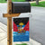Antigua and Barbuda Christmas Garden Flag with Santa Sailboat Island Flag and Tropical Gift Design - Wonder Print Shop