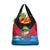 Antigua and Barbuda Christmas Grocery Bag with Santa Sailboat Island Flag and Tropical Gift Design - Wonder Print Shop