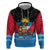 Antigua and Barbuda Christmas Hoodie with Santa Sailboat Island Flag and Tropical Gift Design - Wonder Print Shop