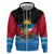 Antigua and Barbuda Christmas Hoodie with Santa Sailboat Island Flag and Tropical Gift Design - Wonder Print Shop