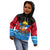 Antigua and Barbuda Christmas Kid Hoodie with Santa Sailboat Island Flag and Tropical Gift Design - Wonder Print Shop