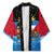 Antigua and Barbuda Christmas Kimono with Santa Sailboat Island Flag and Tropical Gift Design - Wonder Print Shop