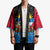 Antigua and Barbuda Christmas Kimono with Santa Sailboat Island Flag and Tropical Gift Design - Wonder Print Shop