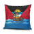 Antigua and Barbuda Christmas Pillow Cover with Santa Sailboat Island Flag and Tropical Gift Design - Wonder Print Shop