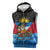 Antigua and Barbuda Christmas Sleeveless Zip Hoodie with Santa Sailboat Island Flag and Tropical Gift Design - Wonder Print Shop