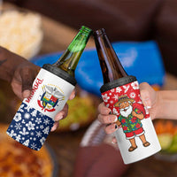 Panama Christmas 4 in 1 Can Cooler Tumbler with Tropical Santa National Coat of Arms and Festive Pattern Design - Wonder Print Shop