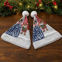 Panama Christmas Santa Hat with Tropical Santa National Coat of Arms and Festive Pattern Design - Wonder Print Shop