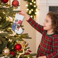 Panama Christmas Stocking with Tropical Santa National Coat of Arms and Festive Pattern Design - Wonder Print Shop