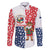 Panama Christmas Family Matching Long Sleeve Bodycon Dress and Hawaiian Shirt with Tropical Santa National Coat of Arms and Festive Pattern Design - Wonder Print Shop