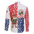 Panama Christmas Family Matching Long Sleeve Bodycon Dress and Hawaiian Shirt with Tropical Santa National Coat of Arms and Festive Pattern Design - Wonder Print Shop