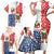 Panama Christmas Family Matching Short Sleeve Bodycon Dress and Hawaiian Shirt with Tropical Santa National Coat of Arms and Festive Pattern Design - Wonder Print Shop