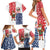Panama Christmas Family Matching Short Sleeve Bodycon Dress and Hawaiian Shirt with Tropical Santa National Coat of Arms and Festive Pattern Design - Wonder Print Shop
