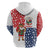 Panama Christmas Hoodie with Tropical Santa National Coat of Arms and Festive Pattern Design - Wonder Print Shop
