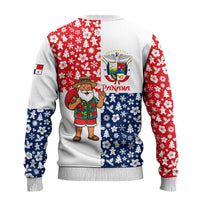 Panama Christmas Ugly Christmas Sweater with Tropical Santa National Coat of Arms and Festive Pattern Design - Wonder Print Shop