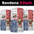 Panama Christmas Neck Gaiter with Tropical Santa National Coat of Arms and Festive Pattern Design - Wonder Print Shop