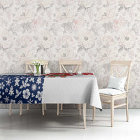 Panama Christmas Tablecloth with Tropical Santa National Coat of Arms and Festive Pattern Design - Wonder Print Shop