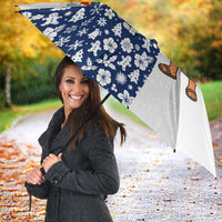 Panama Christmas Umbrella with Tropical Santa National Coat of Arms and Festive Pattern Design - Wonder Print Shop