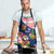 Panama Christmas Apron with Santa Claus Sea Turtles Holiday Tree and Red Blue Pattern Design - Wonder Print Shop