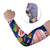 Panama Christmas Arm Sleeves with Santa Claus Sea Turtles Holiday Tree and Red Blue Pattern Design - Wonder Print Shop