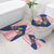 Panama Christmas Bathroom Set with Santa Claus Sea Turtles Holiday Tree and Red Blue Pattern Design - Wonder Print Shop