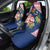 Panama Christmas Car Seat Cover with Santa Claus Sea Turtles Holiday Tree and Red Blue Pattern Design - Wonder Print Shop