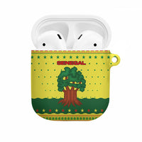 Senegal Christmas AirPods Case with Yellow-Green-Red Design, Baobab Tree, and National Coat of Arms Motif - Wonder Print Shop