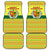 Senegal Christmas Car Mats with Yellow-Green-Red Design, Baobab Tree, and National Coat of Arms Motif - Wonder Print Shop