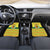 Senegal Christmas Car Mats with Yellow-Green-Red Design, Baobab Tree, and National Coat of Arms Motif - Wonder Print Shop