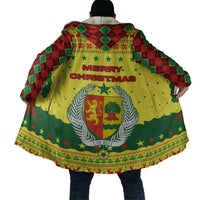Senegal Christmas Cloak with Yellow-Green-Red Design, Baobab Tree, and National Coat of Arms Motif - Wonder Print Shop