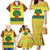 Senegal Christmas Family Matching Mermaid Dress and Hawaiian Shirt with Yellow-Green-Red Design, Baobab Tree, and National Coat of Arms Motif - Wonder Print Shop