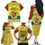 Senegal Christmas Family Matching Off The Shoulder Long Sleeve Dress and Hawaiian Shirt with Yellow-Green-Red Design, Baobab Tree, and National Coat of Arms Motif - Wonder Print Shop