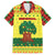 Senegal Christmas Family Matching Off The Shoulder Long Sleeve Dress and Hawaiian Shirt with Yellow-Green-Red Design, Baobab Tree, and National Coat of Arms Motif - Wonder Print Shop