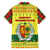 Senegal Christmas Family Matching Off The Shoulder Long Sleeve Dress and Hawaiian Shirt with Yellow-Green-Red Design, Baobab Tree, and National Coat of Arms Motif - Wonder Print Shop