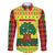 Senegal Christmas Family Matching Off The Shoulder Long Sleeve Dress and Hawaiian Shirt with Yellow-Green-Red Design, Baobab Tree, and National Coat of Arms Motif - Wonder Print Shop