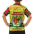 Senegal Christmas Family Matching Off Shoulder Maxi Dress and Hawaiian Shirt with Yellow-Green-Red Design, Baobab Tree, and National Coat of Arms Motif - Wonder Print Shop
