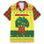 Senegal Christmas Family Matching Off Shoulder Maxi Dress and Hawaiian Shirt with Yellow-Green-Red Design, Baobab Tree, and National Coat of Arms Motif - Wonder Print Shop