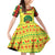 Senegal Christmas Family Matching Off Shoulder Short Dress and Hawaiian Shirt with Yellow-Green-Red Design, Baobab Tree, and National Coat of Arms Motif - Wonder Print Shop