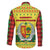 Senegal Christmas Family Matching Off Shoulder Short Dress and Hawaiian Shirt with Yellow-Green-Red Design, Baobab Tree, and National Coat of Arms Motif - Wonder Print Shop
