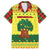 Senegal Christmas Family Matching Short Sleeve Bodycon Dress and Hawaiian Shirt with Yellow-Green-Red Design, Baobab Tree, and National Coat of Arms Motif - Wonder Print Shop
