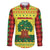Senegal Christmas Family Matching Short Sleeve Bodycon Dress and Hawaiian Shirt with Yellow-Green-Red Design, Baobab Tree, and National Coat of Arms Motif - Wonder Print Shop