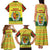 Senegal Christmas Family Matching Tank Maxi Dress and Hawaiian Shirt with Yellow-Green-Red Design, Baobab Tree, and National Coat of Arms Motif - Wonder Print Shop