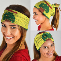 Senegal Christmas Neck Gaiter with Yellow-Green-Red Design, Baobab Tree, and National Coat of Arms Motif - Wonder Print Shop