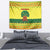 Senegal Christmas Tapestry with Yellow-Green-Red Design, Baobab Tree, and National Coat of Arms Motif - Wonder Print Shop