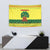 Senegal Christmas Tapestry with Yellow-Green-Red Design, Baobab Tree, and National Coat of Arms Motif - Wonder Print Shop